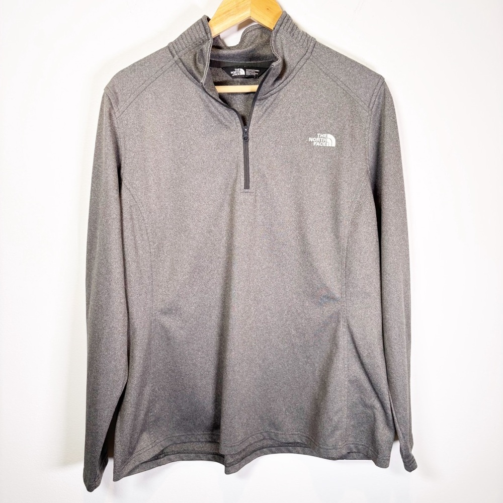 The North Face Women's Gray Half-Zip Performance Pullover